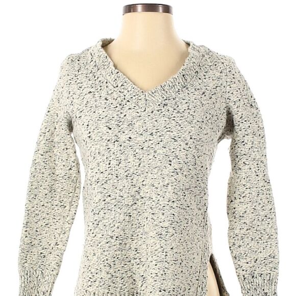 Banana Republic Sweater V Neck Marled Cotton Wool Blend - Picture 2 of 7